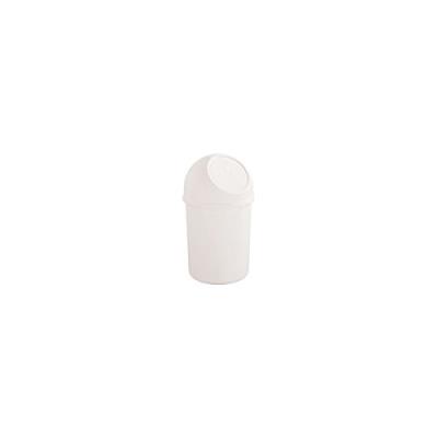 Helit Poubelle à clapet Push, 6 litres, jaune