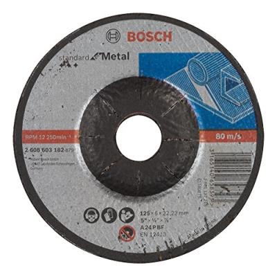 Bosch Bosh 2608603182 Meule à Ébarber à Moyeu Déporté Standard For Metal A 24 P Bf 125 Mm 22,23 Mm 6,0 Mm