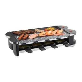 Domoclip DOC160 - raclette/grill/hete steen - zwart