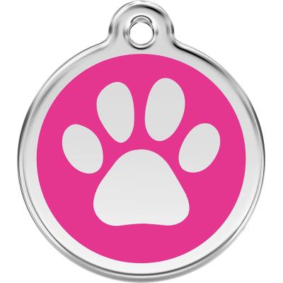 Comparer les prix de Médaille Chien Red Dingo Patte Rose 30Mm