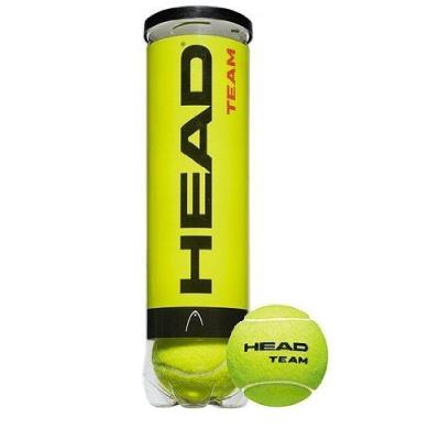 Head team 4 balles de tennis jaune