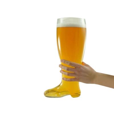 Chope verre bière design botte xxl 800 ml shooter insolite recipient fete
