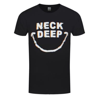 Neck Deep T-Shirt Hazy Smiles Homme NoirL