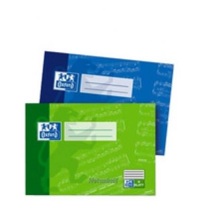 Oxford notenheft, din a5 quer, 8 blatt, mit hilfslinien 100057956