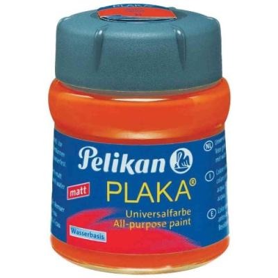 Pelikan 101071 - plaka - peinture à base deau - flacon en verre de 50 ml - laque de garance foncé p10128