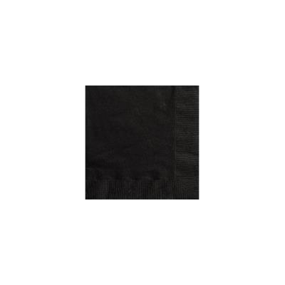 Petites serviettes en papier noires (x20)