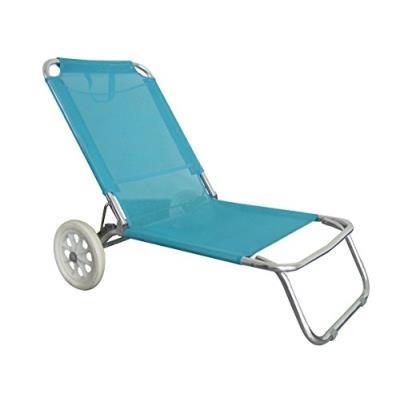O'Beach Chaise Plage Avec Auvent Et Roulettes