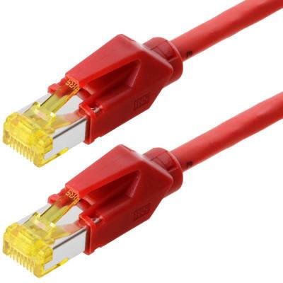Draka patchcable s ftp pimf cat 6a iso iec rouge 3m - pour 10 gigabit s, halogenfrei, avec draka uc900 cable et hirose tm31 pris