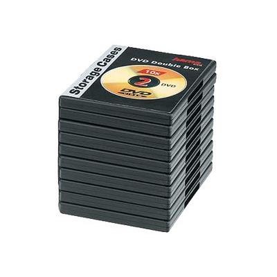 Hama - Jewel case voor opslag DVD's -capaciteit: 2 DVD - zwart (pak van 10)