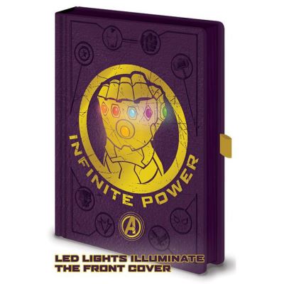 Marvel - Carnet A5 Premium lumineux Gant de l'Infini