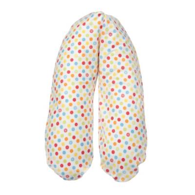 Flexofill 2008-2-536 midi coussin d'allaitement motif pois multicolores 170 x 34 cm