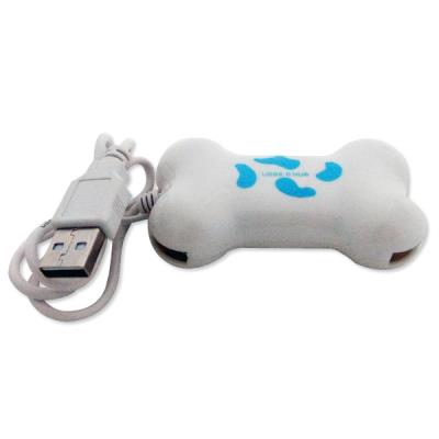 Hub en forme d'os 4 ports usb multiplicateur usb vert