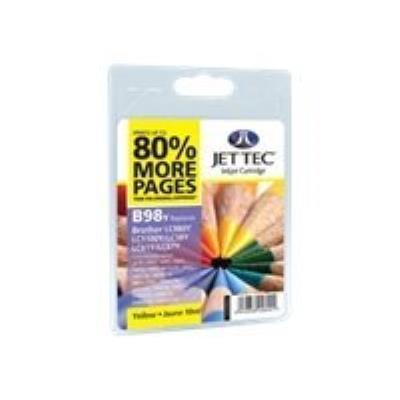 Jet Tec B98Y - geel - inktcartridge (alternative for: Brother LC1100Y, Brother LC980Y)