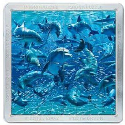 GIGAMIC Puzzle Magnetique 3d - 64 Pieces - 21cm - Dauphins 