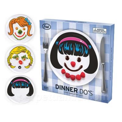 Assiette à décorer fille - Dinner Do's Girl