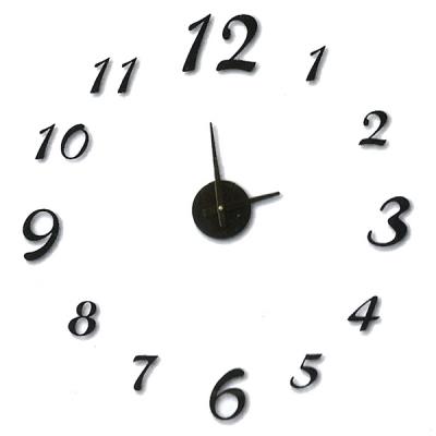 Horloge Sticker murale - Chiffres 3D en mousse PVC