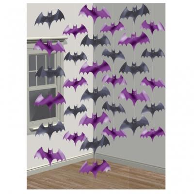 Guirlandes verticales Chauve-souris (x6) - Halloween