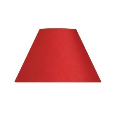 Oaks Lighting Coolie Abat-Jour En Coton Rouge 30,5 Cm