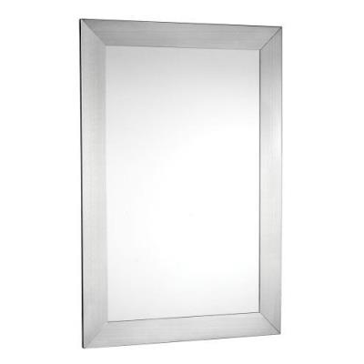 Croydex MM701605 Parkgate Miroir Rectangulaire avec Encadrement en Acier Inox Brossé 92 cm x 61 cm