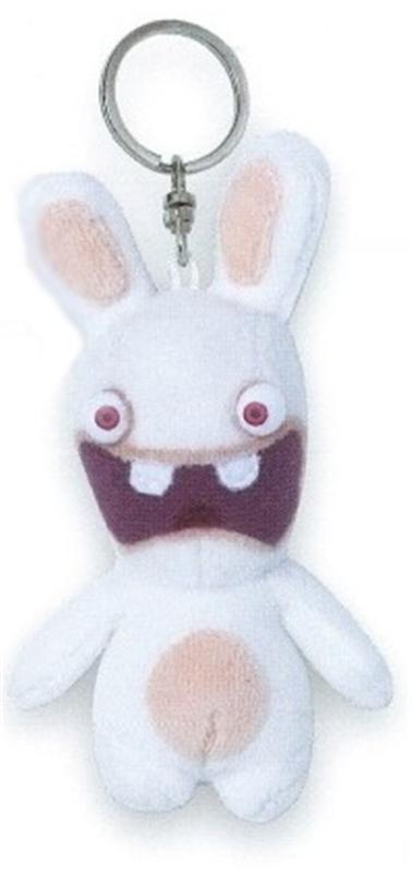 Rayman - Lapin Crétin Porte-clefs peluche bouche ouverte