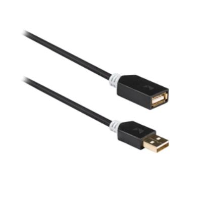 Câble rallonge usb 2.0, a mâle vers a femelle, 3m, gris könig