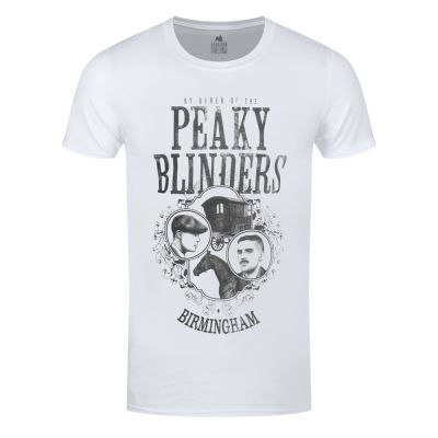Peaky Blinders T-Shirt Horse & Cart Homme BlancNon Applicable