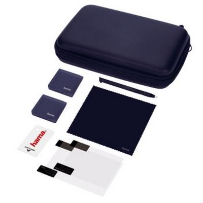 Hama-kit d’accessoires 8 en 1 « basic » pour consoles nintendo new 3ds xl, bleu