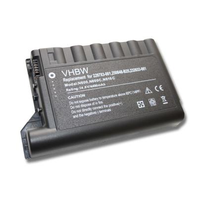 Batterie LI-ION 4400mAh 14.8V noir compatible pour HP Compaq remplace 229783-001, 232633-001, 250848-B25