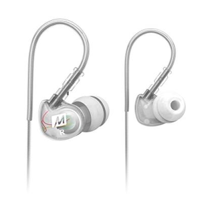 MEE audio Sport-Fi M6 Écouteurs intra-auriculaires à isolation acoustique et fils mémoire Transparent