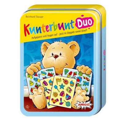 AMIGO - 3957 - JEU DE SOCIÉTÉ KUNTERBUNT - BOÎTE MÉTALLIQUE - LANGUE: ALLEMANDE