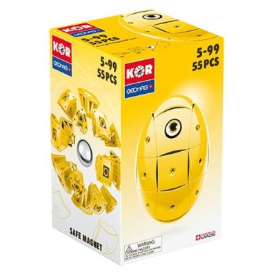 Geomag - 675 - jeu de construction - kor basic  - jaune