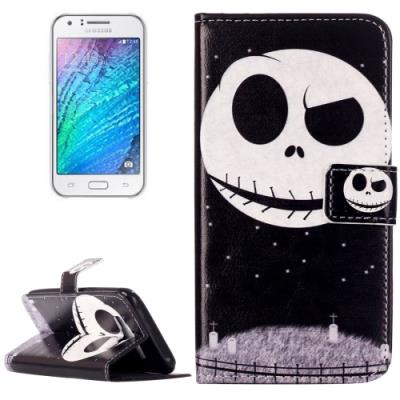 Galaxy J5 / J500 Coque housse Cuir PU  Squelette