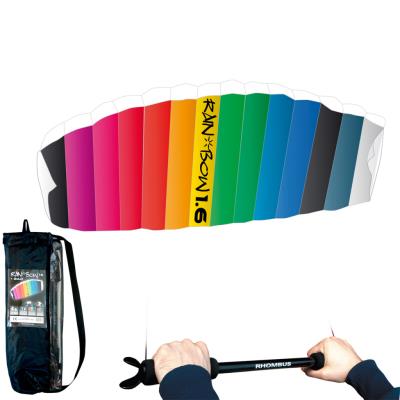 Rhombus Cerf-volant de parapapier d'aluminium arc-en-ciel 160 x 55 cm