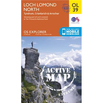 Os Explorer Active Ol39 Loch Lomond North (Os Explorer Map Active) (Map)