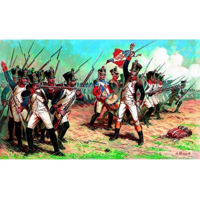 Figurines militaires : infanterie de ligne française 1812-1815 zvezda