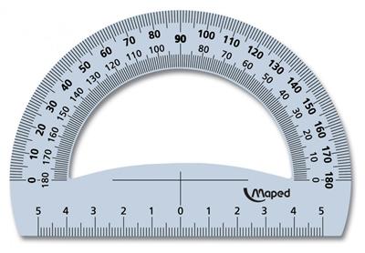 Rapporteur 180° Maped Start base 12 cm