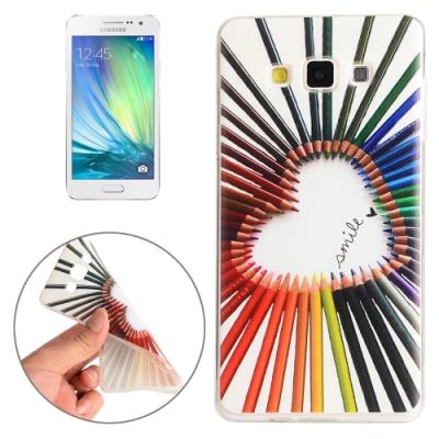 Galaxy A3 / A300 Coque housse TPU  Crayon Couleur