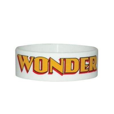 Wonder Woman - Bracelet caoutchouc White Logo