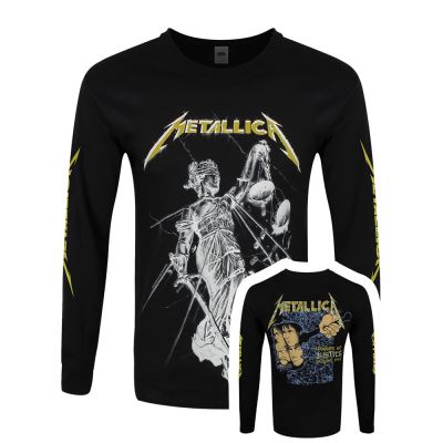 Metallica T-Shirt à manches longues And Justice For All Homme Noir - Taille XL