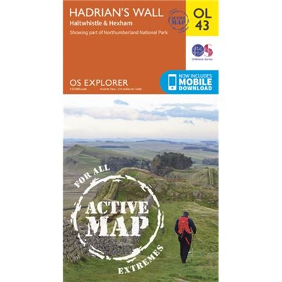 Os Explorer Active Ol43 Hadrians Wall (Os Explorer Map Active) (Map)