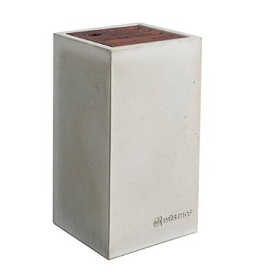 Wusthof tr7258 bloc à couteaux vide béton et hêtre 33,5 x 23,5 x 16,5 cm