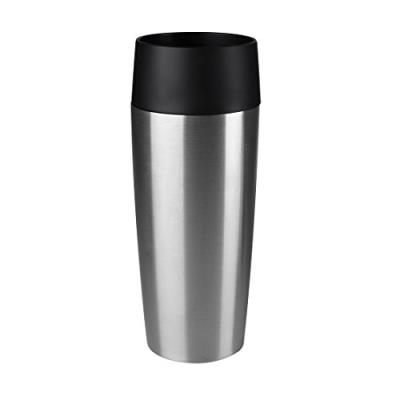 Emsa 513351 travel mug - mug isotherme fermeture par pression quick press 100% hermétique 0.36 l argent