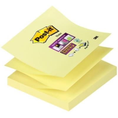 3m post-it super sticky z-notes, 76 x 127 mm, kanariengelb haftnotizen, 90 blatt block (r350-12ss-cy bp840)