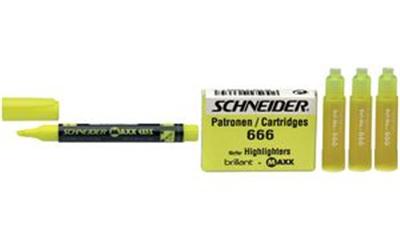 SCHNEIDER - Surligneur SCHNEIDER MAXX 115 , rouge, rechargeable