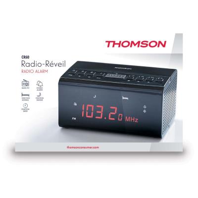 Radio Réveil Thomson Noir CR50
