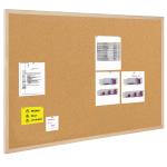 Tableau Liège Et Blanc Magnétique 60x45cm | Bi-Office | Effaçable à Sec