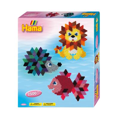 Kit de perles Hama midi : Animaux colorés Hama