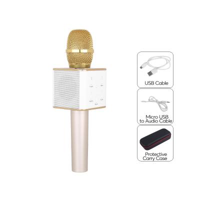 Microphone Karaoke - Bluetooth Double haut-parleurs, Echo + Effets  Réverbération - Enceinte PC - Achat & prix