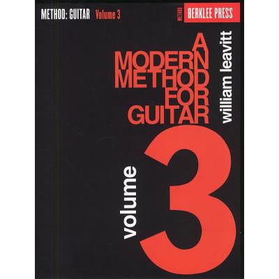 Méthodes et pédagogie SCHIRMER A MODERN METHOD FOR GUITAR VOLUME 3 - GUITAR Guitare acoustique