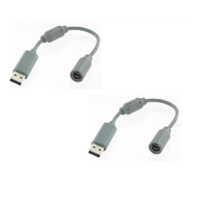 2 X câble adaptateur USB Breakaway Rock Band pour manette xbox360 Xbox 360 sur PC - gris